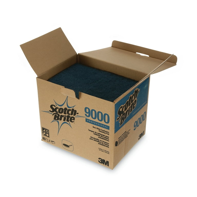 All-Purpose Scouring Pad 9000, 4 x 5.25, Blue, 40/Carton All-Purpose Scouring Pad 9000, 4 x 5.25, Blue, 40/Carton