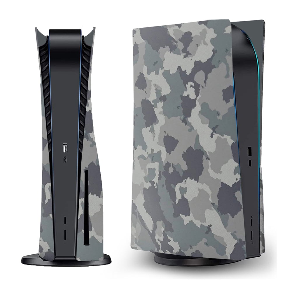 Yucurem Camouflage Game Console Cover Host Protective Shell for PS5 Console Disc Version