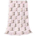 thumbnail image 2 of KLL Heart Cat Pattern Fleece Throw Blanket,Fleece Throw Blankets for Couch & Bed All Season Use-40"x30", 2 of 7