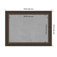 thumbnail image 3 of Amanti Art Cyprus Walnut Framed Magnetic Board 33 x 25 in., 3 of 7