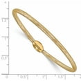 thumbnail image 3 of 14K Yellow Gold Necklace Chain Polished Mesh Stretch Bracelet 7 to 9 inch 3 mm, 3 of 3