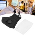 thumbnail image 3 of 2 Pcs Cache-Oreilles Unisexe Adulte PM2.5 Valve Respiratoire avec Coussinets Filtrants (Noir), 3 of 12