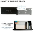 thumbnail image 3 of VIVO Black Space Saving 16" Pull Out Under Desk Storage Drawer without Shell, 3 of 3