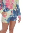 thumbnail image 5 of White Mark Women's Tie Dye Loungewear Top & Shorts Set, 5 of 6