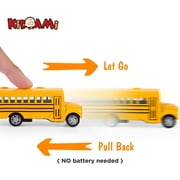 Yellow School Bus with Pull-Back Action Diecast Toy Model 5 Long