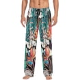 thumbnail image 2 of Tropical Hibiscus Flower Men's Pajama Pants Lightweight Sleepwear Bottom Lounge Pants, 2 of 6