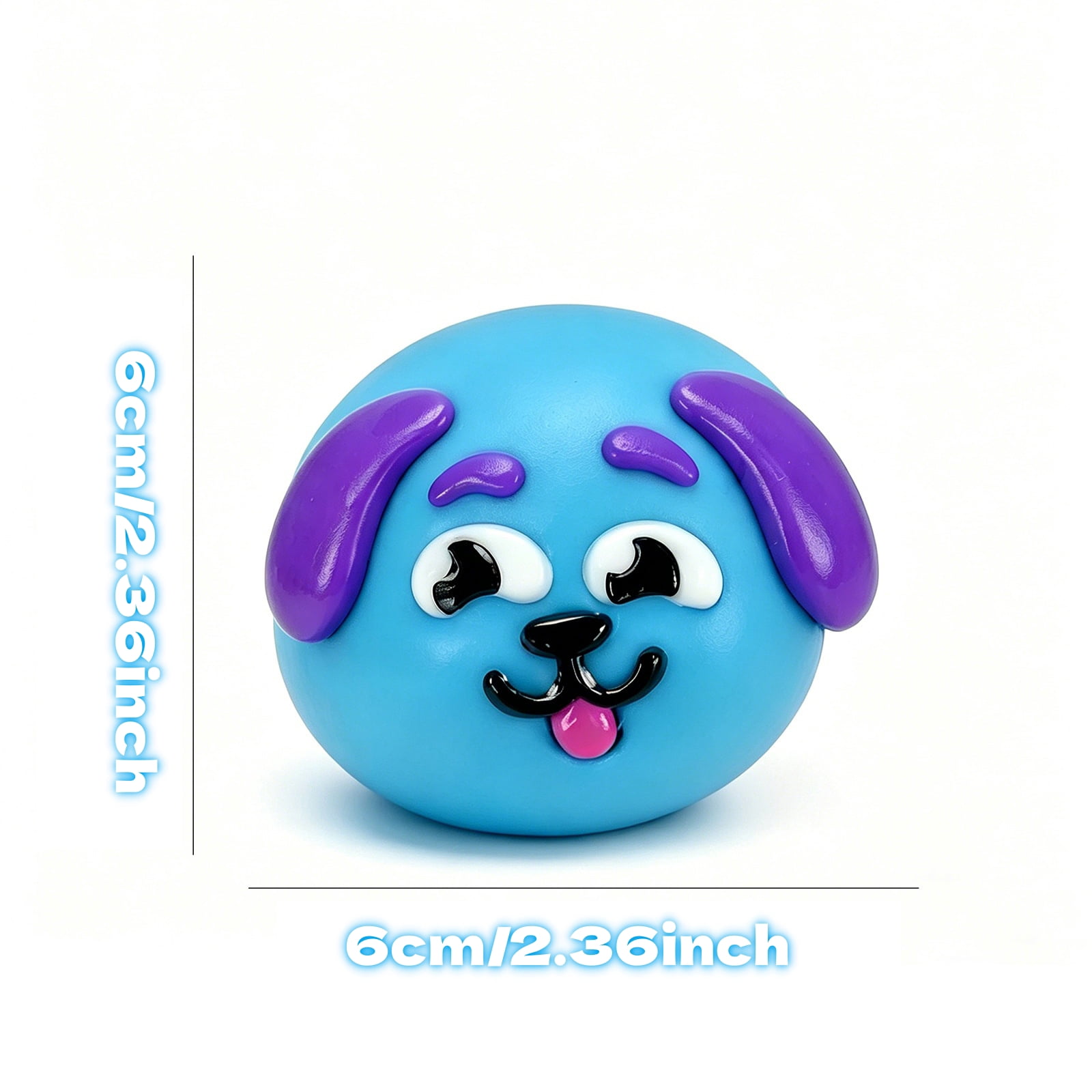 Smushers Squeeze Toys, Novelty Smush Face Squeeze Toys, Durable Removable Facial Expressions for Birthdays and Get-Togethers, Cute & Expressive Design (Blue)