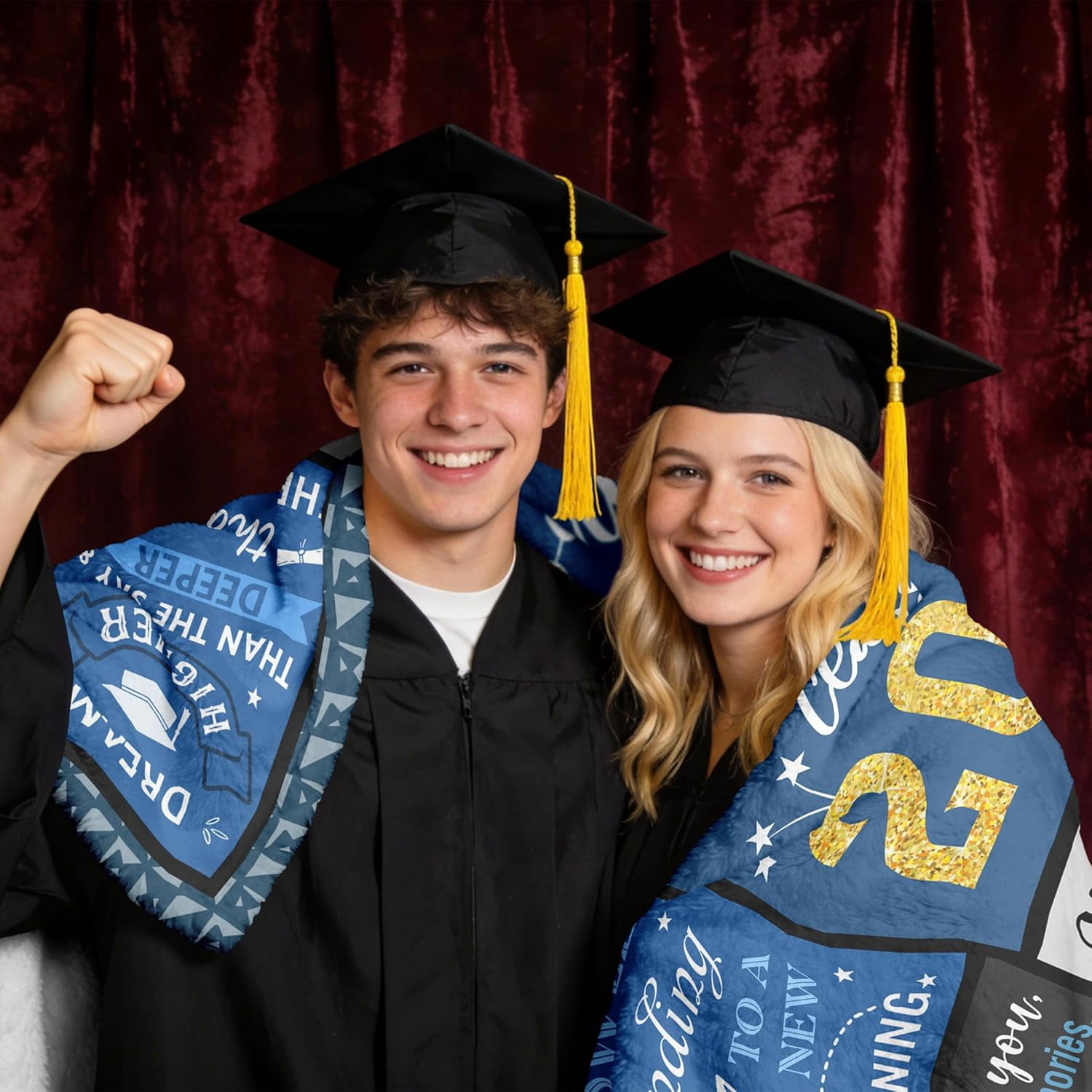 Graduation Gifts for Her/Him, Police Academy, Nurse, Masters Degree, College 2026 Graduation Gifts for Men, 2026 Graduates Gifts Ideas, Graduates Celebration Blanket