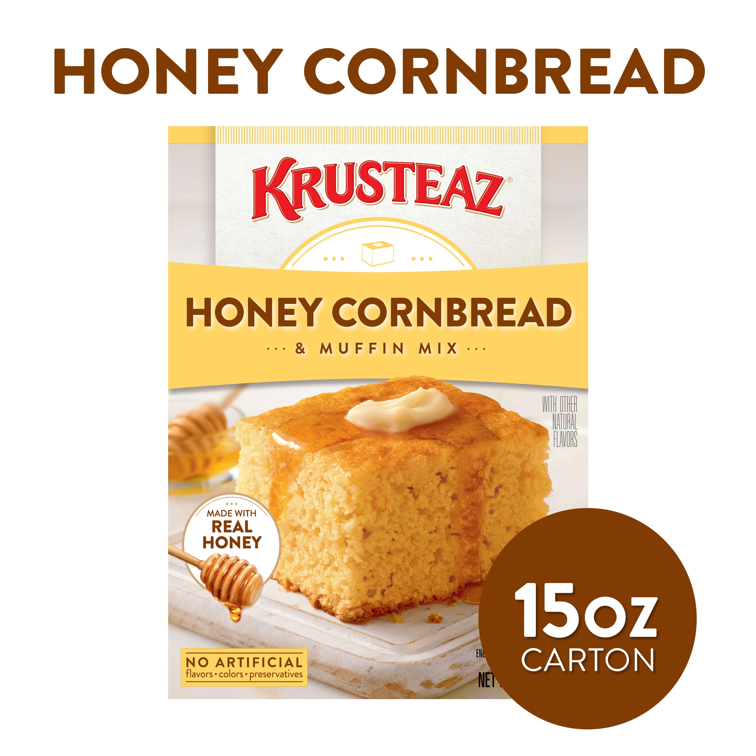 Krusteaz Honey Cornbread Muffin Mix 15 Oz Box Walmart Com Walmart Com