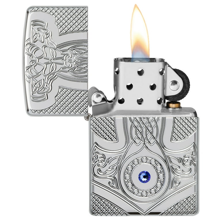 Zippo Armor Medieval High Polish Chrome Pocket Lighter