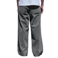 thumbnail image 2 of Men's Streetwear Super Baggy Fit Denim Wide Leg Cotton Jean Pants Made in USA (Acid Black, 32), 2 of 2