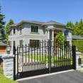 thumbnail image 4 of ALEKO Steel Dual Swing Black Driveway Gate Venice Style 12 x 6 feet, 4 of 15