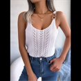 thumbnail image 4 of Chaleco Informal de Verano Sin Mangas para Mujer con Tirantes Calados y Suéter de Punto. L, 4 of 10