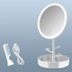 thumbnail image 5 of Espejo de maquillaje redondo con lámpara y ajuste de 3 marchas, recargable, 5 of 7
