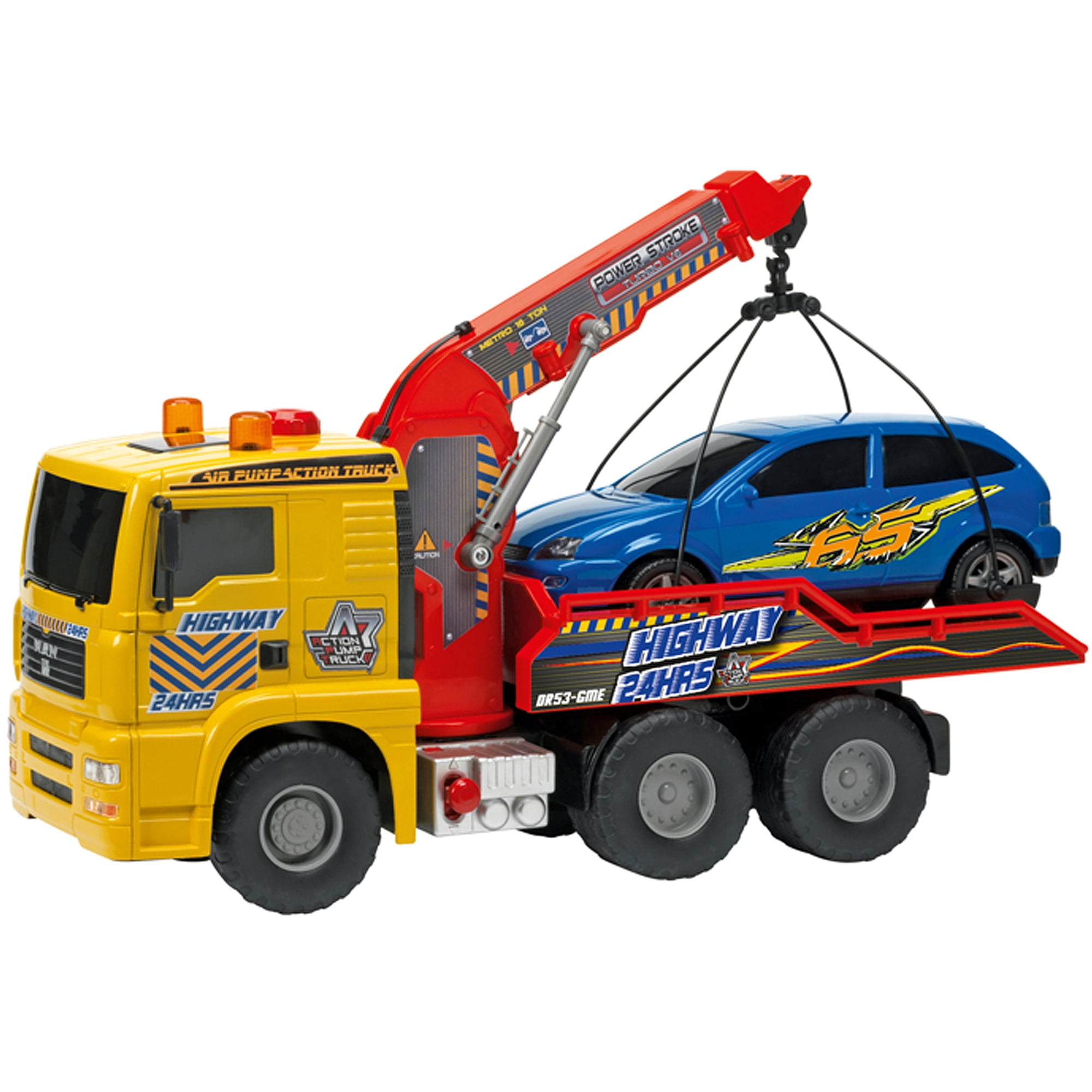 Kid Galaxy - Pump Action Tow Truck - Walmart.com