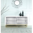 thumbnail image 2 of Best Master Furniture Senior 64" Transitional Wood Sideboard in White/Gold, 2 of 2