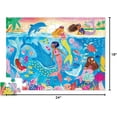 thumbnail image 4 of Crocodile Creek 36-Piece Jigsaw Floor Puzzle - Fun Floor Puzzles for Kids Ages 3-5 - Heavy-Duty Shaped Box for Storage - Mermaid Dreams - 27" W x 20" H Finished, 4 of 4