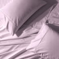 thumbnail image 1 of Royal Tradition Solid 300-Thread-Count, 100-Percent Cotton Percale Queen Bed Sheets Set, Lilac, 1 of 4