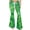 Army Green, variant on LEBONYARD Pants for Women Plus Size with Pockets,Pants for Women,Women's St. Patrick's Pants Casual Green Four Leaf Printed Lace-Up Flared Green M