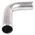 thumbnail image 2 of Tubo Turbo Intercooler / 3 "76 mm / 90 grados / Aluminio pulido / Kit de codo de manguera universal / Tubo de enfriamiento de tubo de entrada de aire Soledad Turbo del intercooler, 2 of 6