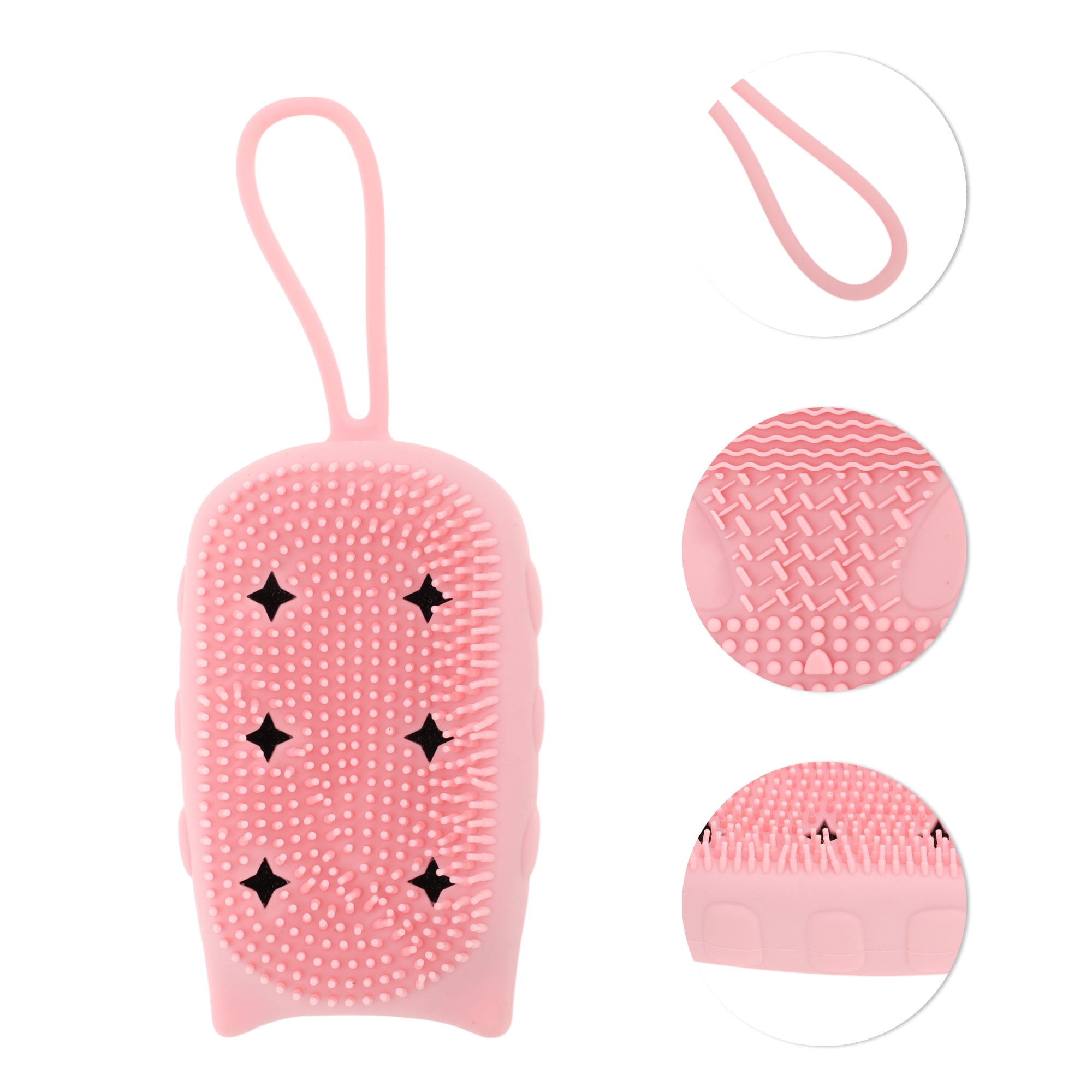 Unique Bargains Cartoon Owl Bath Brush 1 Pc  Pink
