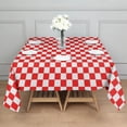 thumbnail image 3 of Red and Black Checkered Pattern Square Tablecloth,Waterproof Square Table Cover,Wipeable Spillproof Washable Table Cover for Home Kitchen Party Decor 42"X42"(107x107cm), 3 of 6