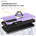 thumbnail image 6 of Galaxy A14 5G Case for Samsung Galaxy A14 5G Case  Grade Shockproof Built-in Ring Holder Kickstand Car Mount  Heavy Duty Protective Case for Galaxy A14 5G Phone Case (Purple), 6 of 14