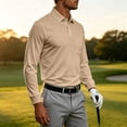 thumbnail image 6 of LWavelet Polo Shirts for Men Long Sleeve Golf Tennis Collared Shirt Moisture Wicking Dry Fit Performance Casual Polo Shirt, 6 of 7