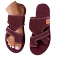 thumbnail image 2 of Orthopedic Sandals for Women - Mesh Flat Slippers Dressy Comfortable Flip Flops Wide Width Walking Summer Beach Vacation Shoes, 38, 2 of 6