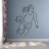 Women's Basketball Sports Player Teen Athlete Ball Wall Sticker for Girls/Boys Bedroom Children Kids World Cup FIBA WNBA Fans Rooms Home Decals Art Murals Wall Art Vinyl Decoration Size (40x35 inch)