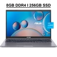 thumbnail image 4 of ASUS VivoBook F515 15 Business Laptop 15.6" FHD LED Anti-Glare Display 11th Gen Intel Core i3-1115G4 Processor 8GB DDR4 256GB SSD Intel UHD Graphics HDMI USB-C Webcam Bluetooth Win11 Gray, 4 of 5