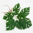 thumbnail image 5 of 15In Artificial Monstera Tree, Faux Floor Plant with 6 Leaves, Indoor Outdoor Decoration for Home Office Living Room Patio, Black Pot, 5 of 9