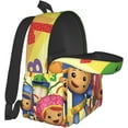 thumbnail image 2 of Backpacks Team Anime Umizoomi Adjustable Laptop Backpack Double Shoulder Bag for Women Men Climbing Shopping Work, 2 of 8