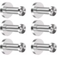 thumbnail image 1 of Decorative Satin Nickel Wall-Mounted Robe Hooks, Stainless Steel Construction Heavy Duty Wall Hooks, Resistant to Scratches Corrosion Resistant for Wide Application, 1 of 5