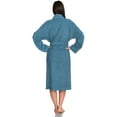 thumbnail image 2 of TowelSelections Women's Robe, Turkish Cotton Terry Shawl Bathrobe Medium/Large Niagara Blue, 2 of 5