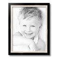 thumbnail image 2 of ArtToFrames 13x17 inch Black with Sliver slope Picture Frame, Black Wood Poster Frame (4984), 2 of 7