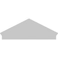 thumbnail image 5 of Ekena Millwork 50"W x 19-3/8"H x 2-3/4"P (Pitch 6/12) Peaked Cap Sunburst Architectural Grade PVC Combination Pediment, 5 of 8