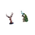 thumbnail image 6 of CarpNettore Deer Head Ornament Peacock Statue Animal Figurine Craft Sculpture Collection Elegant Tabletop Adornment Resin Statue for Bedroom Office Living Room NightStand Desktop Bookshelf Home, 6 of 8