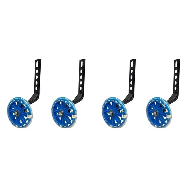 4x Ruedas de Entrenamiento de Niños para Bicicleta de 20 Pulgadas Ruedas de Entrenamiento de Bicicleta Flash Ruedas de Entrenamiento de Bicicleta con Kit Montado de Estabilizadores