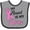 Heather and Black, variant on Inktastic My Aunt is My Hero Breast Cancer Awareness Boys or Girls Baby Bib