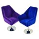 thumbnail image 1 of Sillón de perfke 2 uds sillones flocados 1:12 muebles para casa de muñecas, 1 of 9