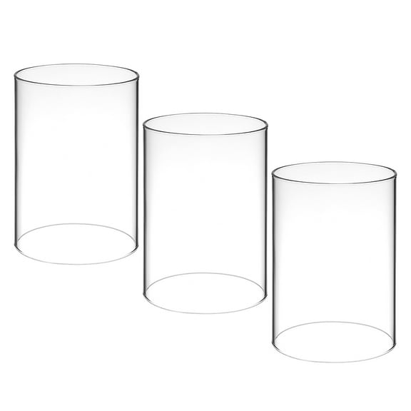 unbranded  3 Pcs Hurricane Candleholders Candles Party Supplies Nutcracker Decorative Hanging Transparent