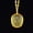 Dripping Water-Yellow-Guanyin, variant on Glass Buddhist Pendant Carved Buddha Figure Religious Amulet Necklace Spiritual Jewelry for Men and Women