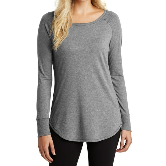 Mafoose Women's Perfect Tri Long Sleeve Tunic Grey Frost 3X-Large