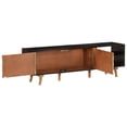 thumbnail image 3 of vidaXL TV Cabinet Stand - 140x30x45 cm, Rough Mango and Solid Acacia Wood, 3 of 5
