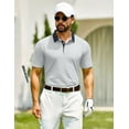 thumbnail image 5 of Thrilos Mens Shirts Casual Short Sleeve Golf Polo Shirts Print Performance Dry Fit Shirt, 5 of 7