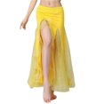 thumbnail image 5 of Belly Dance Sequin Split Skirt Women Dance Hip Skirt Lady Stage Performance Long Dress Dance Practice Half Skirt, 5 of 7