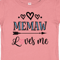 thumbnail image 4 of Inktastic Memaw Grandma Loves Me Girls Baby T-Shirt, 4 of 5