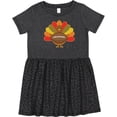 thumbnail image 3 of Inktastic Thanksgiving Day Turkey Football Fan Girls Toddler Dress, 3 of 5