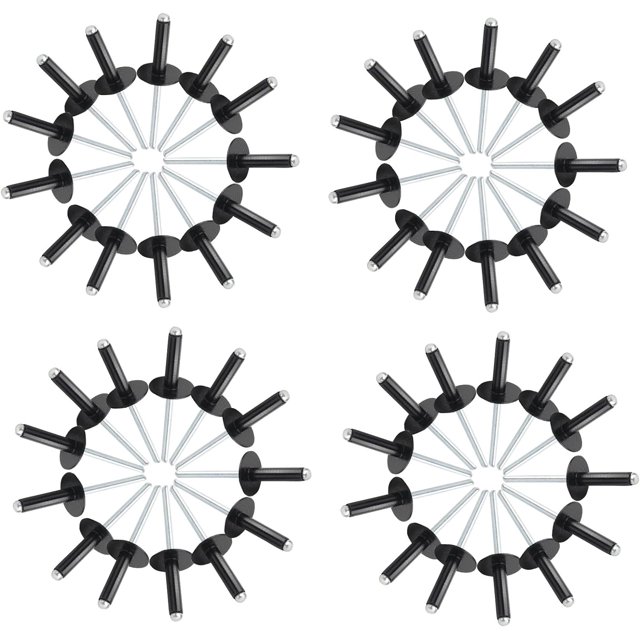 GFDYREE 50pcs 3/16 x 5/8 Inch (4.8 x 16 x 16 mm) Flange Aluminum Blind Rivet Set, Fastener Nails Pop Rivets Assortment Kit